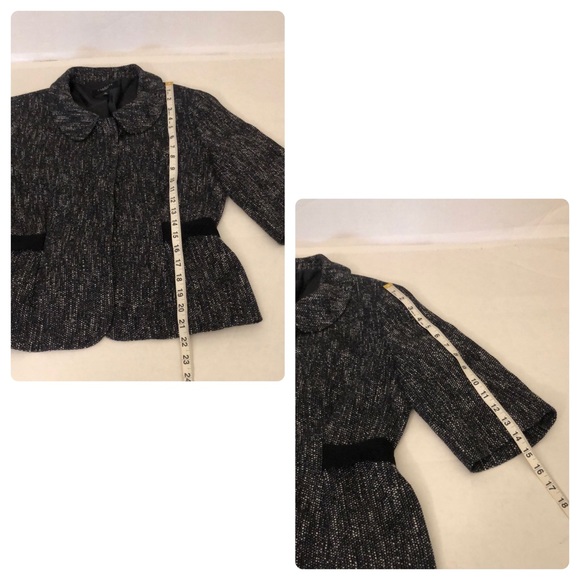 TALBOTS Petites Charcoal Tweed Jacket Blazer/Preowned - Picture 17 of 17